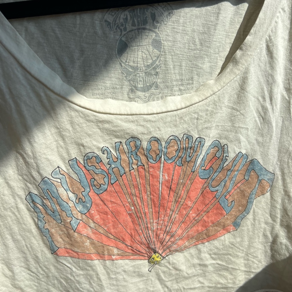 SUGARHIGH LOVESTONED Mushroom Cult Cropped Tee S